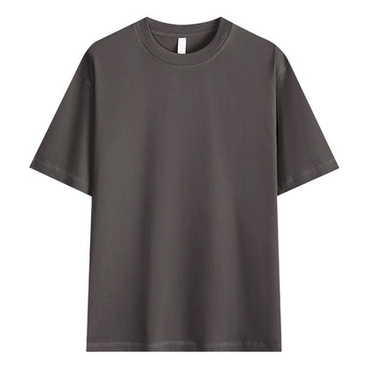 Herren T-Shirt mit überschnittenen Ärmeln in Unifarbe