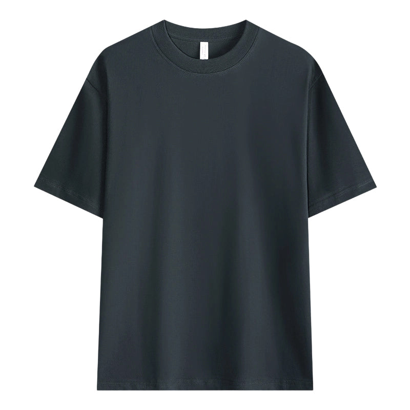 Herren T-Shirt mit überschnittenen Ärmeln in Unifarbe