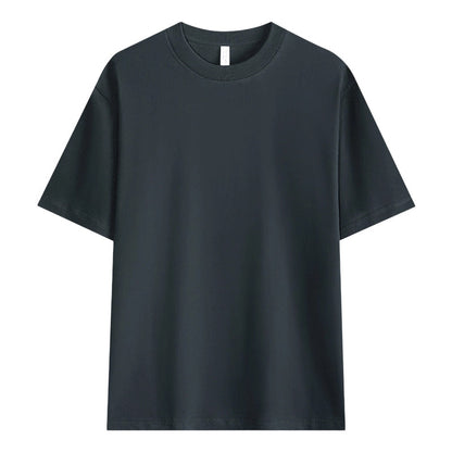 Herren T-Shirt mit überschnittenen Ärmeln in Unifarbe