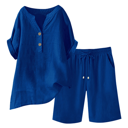 🌿Women's Cotton Linen 2-Piece Outfit Set – Cool, Comfy & Chic 🌞