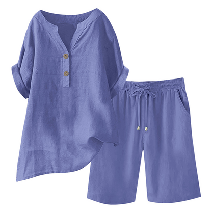 🌿Women's Cotton Linen 2-Piece Outfit Set – Cool, Comfy & Chic 🌞