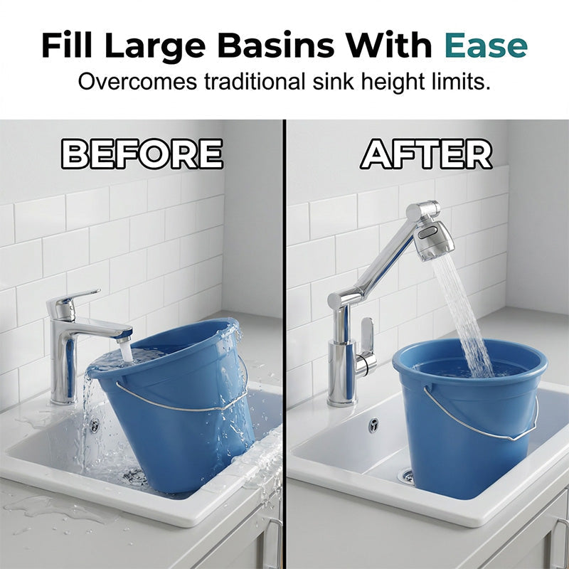 360° Rotating Mechanical Arm Faucet