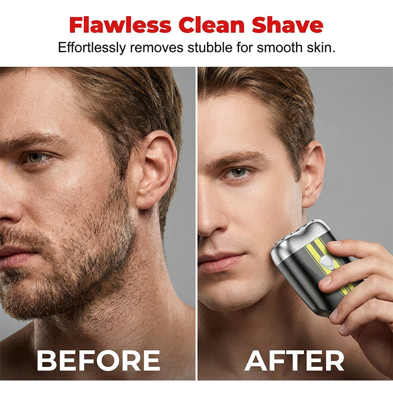 🛒 50% OFF NOW!☀️Precision Dual-Blade Portable Shaver – Ultra-Sleek Alloy Body, Fully Washable & USB Rechargeable for Effortless, Skin-Friendly Grooming On the Go