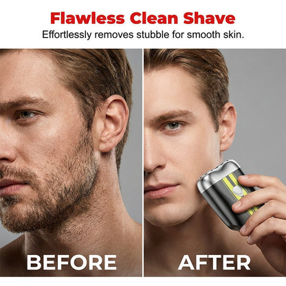 🛒 50% OFF NOW!☀️Precision Dual-Blade Portable Shaver – Ultra-Sleek Alloy Body, Fully Washable & USB Rechargeable for Effortless, Skin-Friendly Grooming On the Go