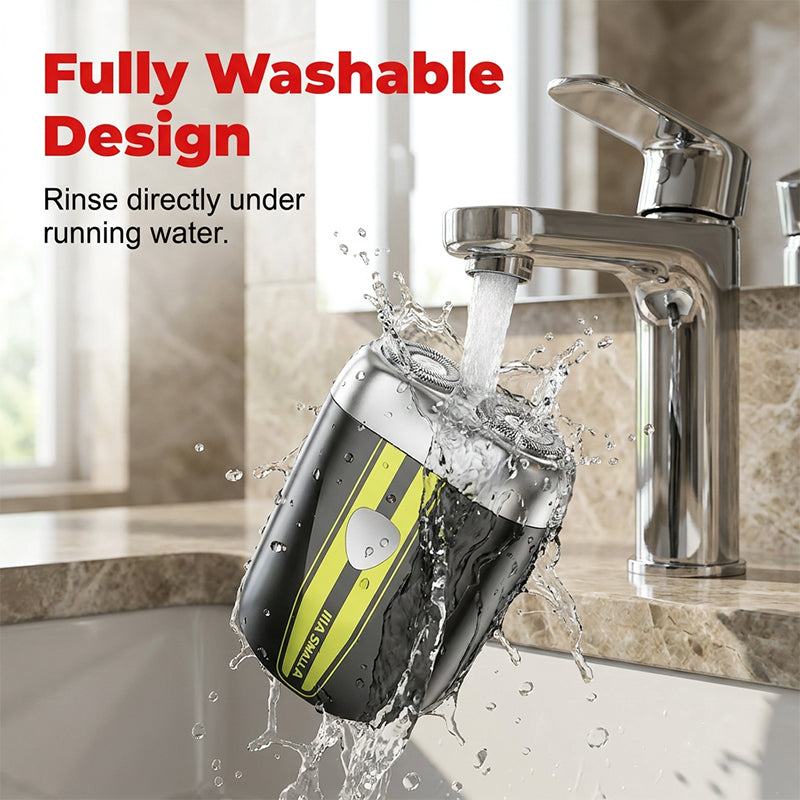 🛒 50% OFF NOW!☀️Precision Dual-Blade Portable Shaver – Ultra-Sleek Alloy Body, Fully Washable & USB Rechargeable for Effortless, Skin-Friendly Grooming On the Go