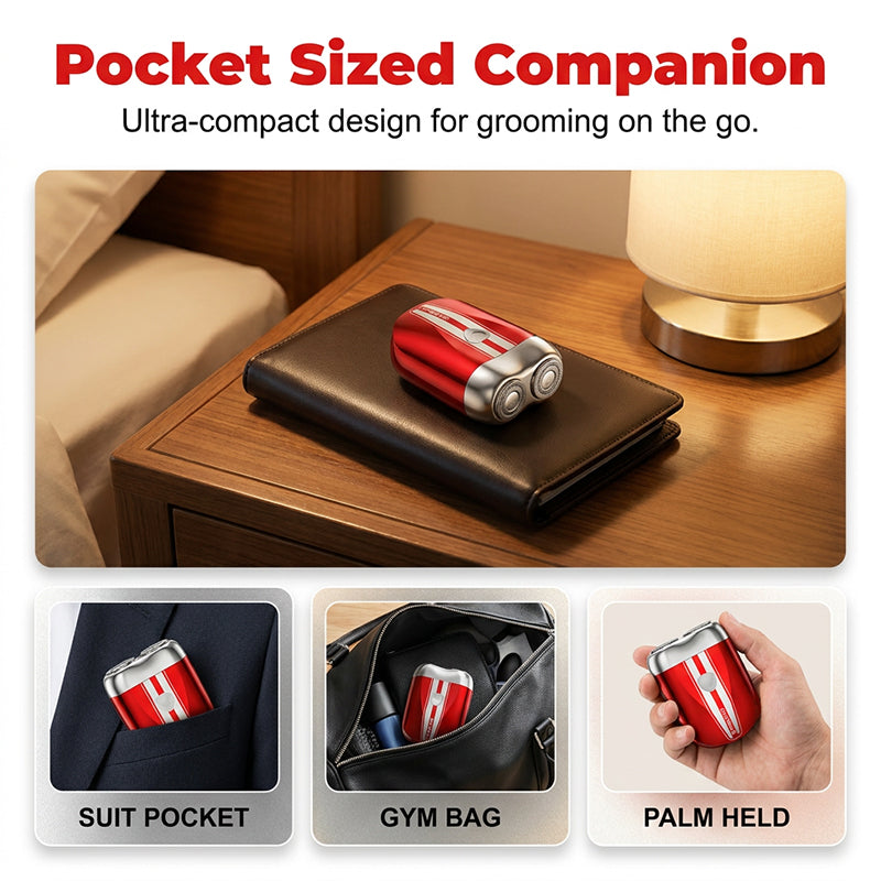 🛒 50% OFF NOW!☀️Precision Dual-Blade Portable Shaver – Ultra-Sleek Alloy Body, Fully Washable & USB Rechargeable for Effortless, Skin-Friendly Grooming On the Go