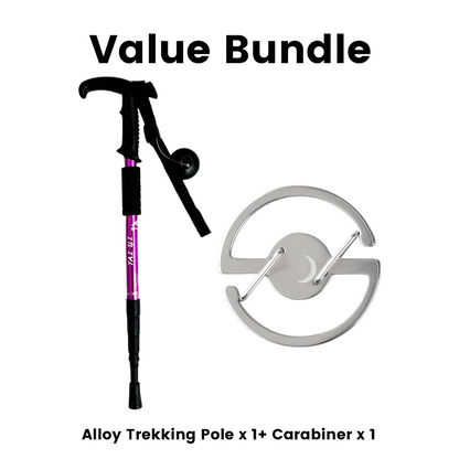 ⛰️ LIMITED-TIME 50% OFF! ✨ Adjustable Aluminum Alloy Trekking Pole – Durable, Shock-Absorbing, Lightweight 🌲