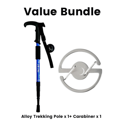 ⛰️ LIMITED-TIME 50% OFF! ✨ Adjustable Aluminum Alloy Trekking Pole – Durable, Shock-Absorbing, Lightweight 🌲