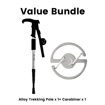 ⛰️ LIMITED-TIME 50% OFF! ✨ Adjustable Aluminum Alloy Trekking Pole – Durable, Shock-Absorbing, Lightweight 🌲