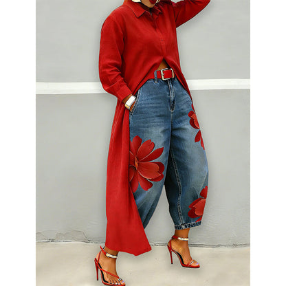 ✨ Effortless Elegance – Women's Long Sleeve Button-Down Maxi Shirt Dress👗💃