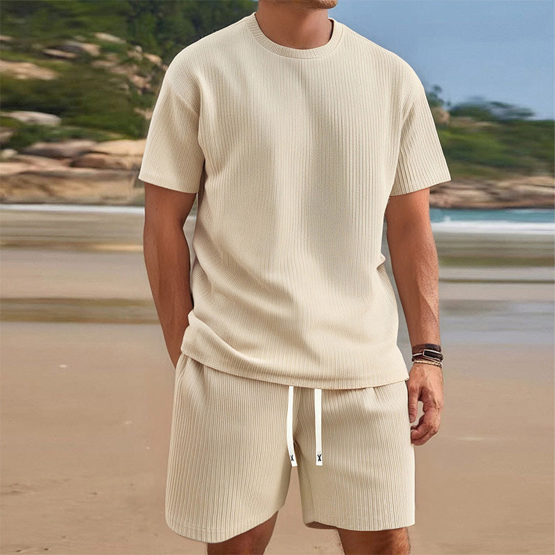 Men's Summer Casual T-Shirt & Shorts Set