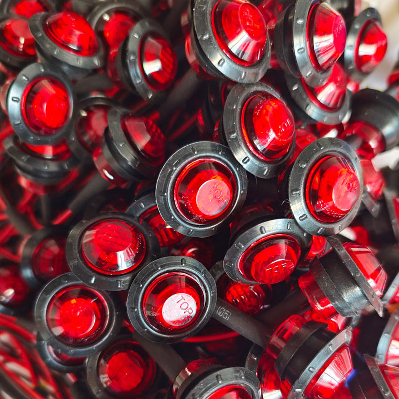 Round LED Side Marker Light for Trucks & Buses