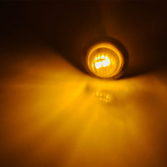 Round LED Side Marker Light for Trucks & Buses