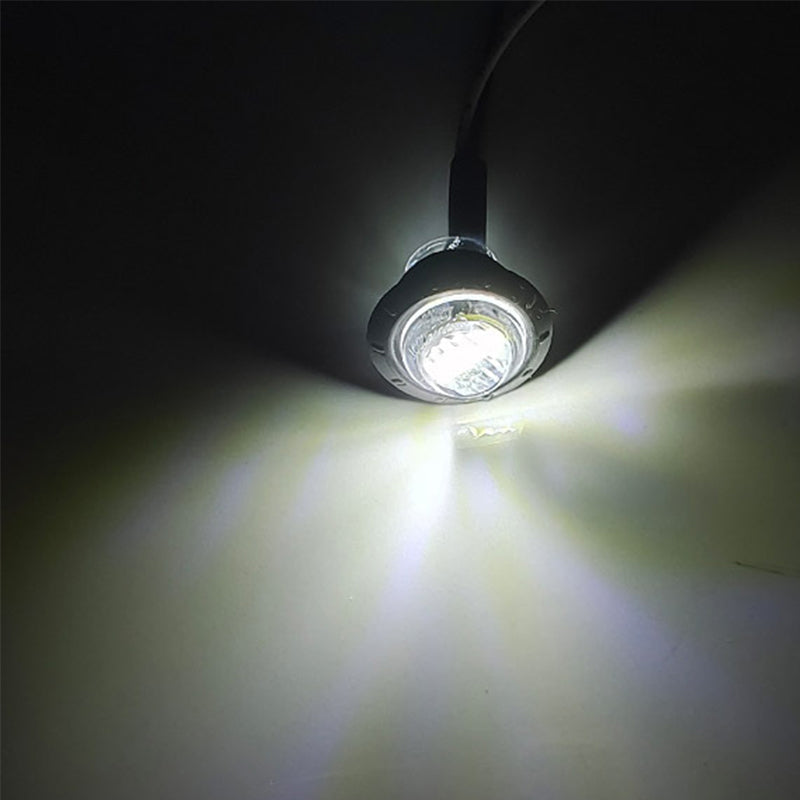 Round LED Side Marker Light for Trucks & Buses