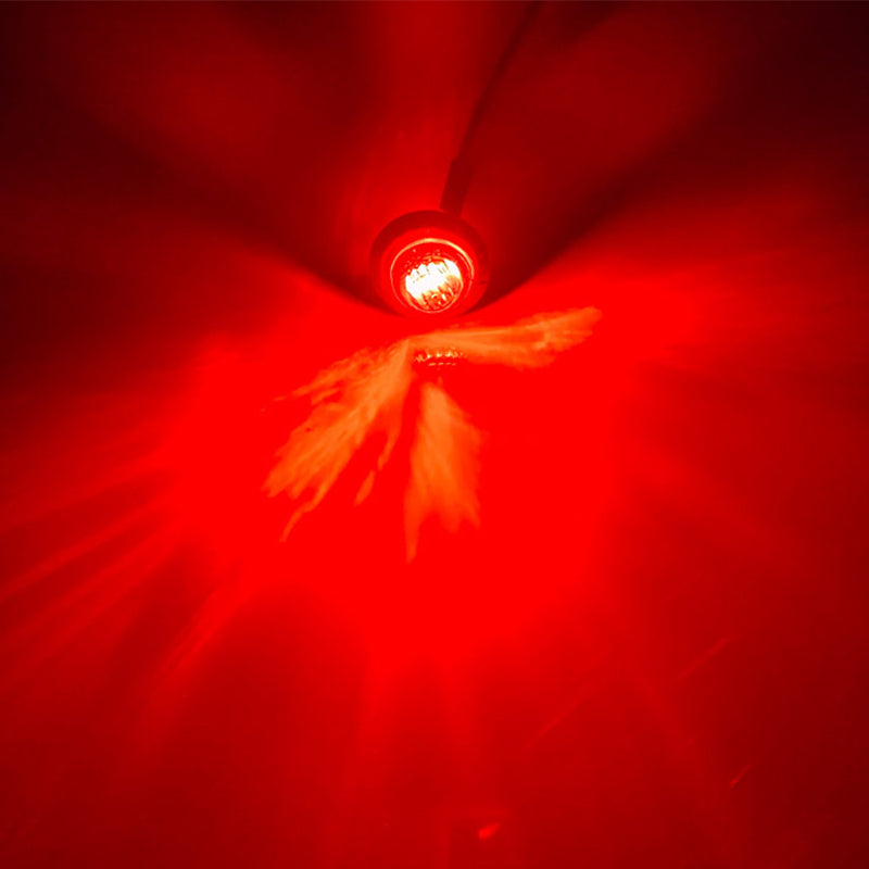 Round LED Side Marker Light for Trucks & Buses