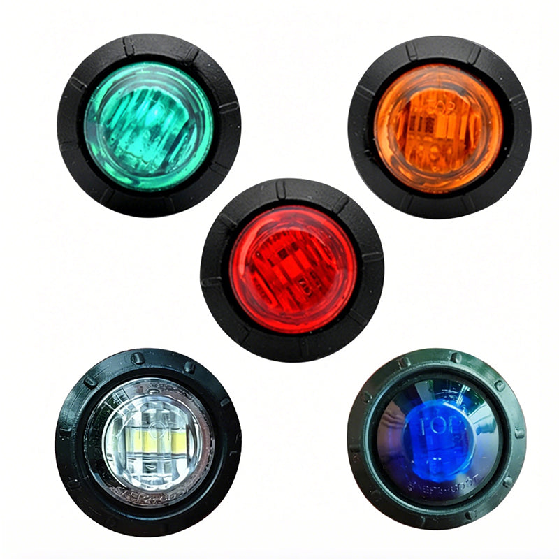 Round LED Side Marker Light for Trucks & Buses
