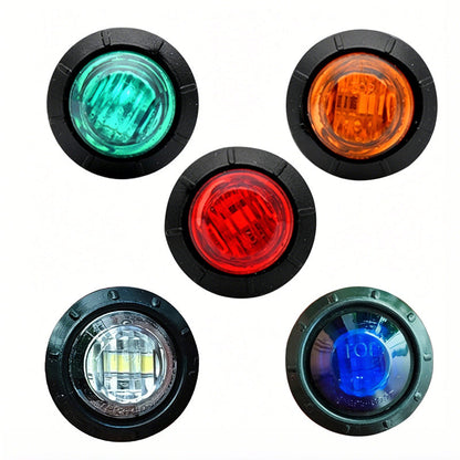 Round LED Side Marker Light for Trucks & Buses