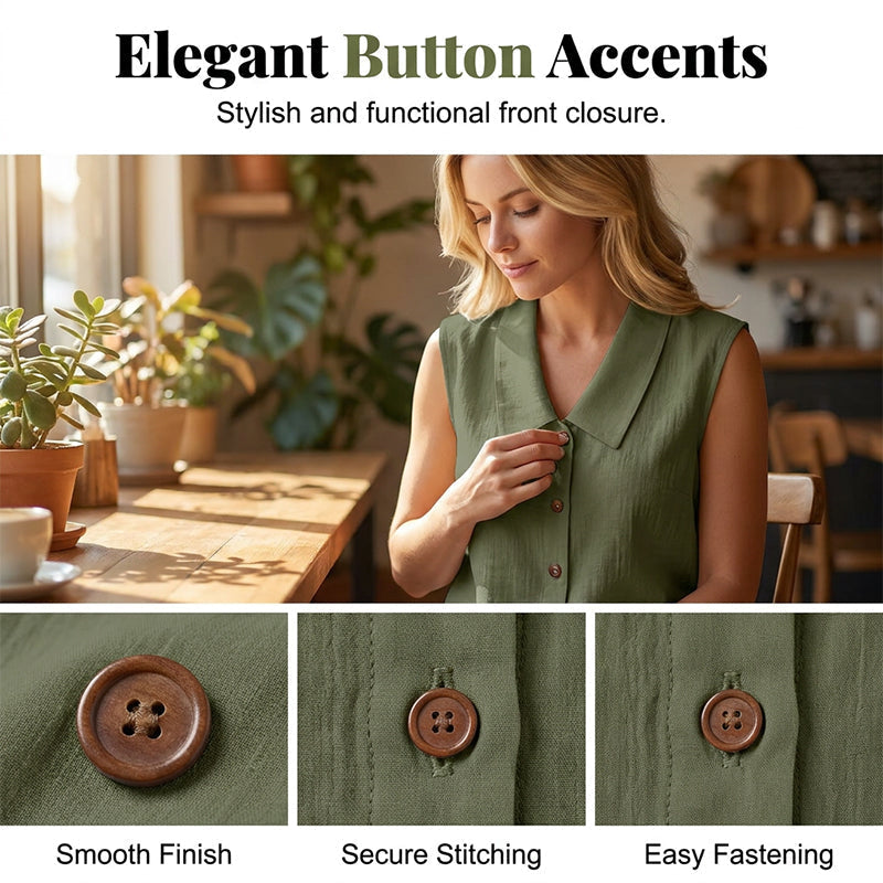 ☀️ Sommer Chic Alarm – Damen V-Ausschnitt Bluse mit Knopfleiste für jede Gelegenheit ☀️
