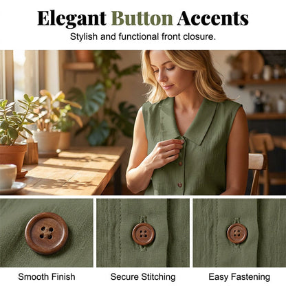 ☀️ Sommer Chic Alarm – Damen V-Ausschnitt Bluse mit Knopfleiste für jede Gelegenheit ☀️