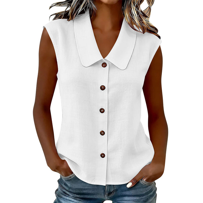 ☀️ Sommer Chic Alarm – Damen V-Ausschnitt Bluse mit Knopfleiste für jede Gelegenheit ☀️