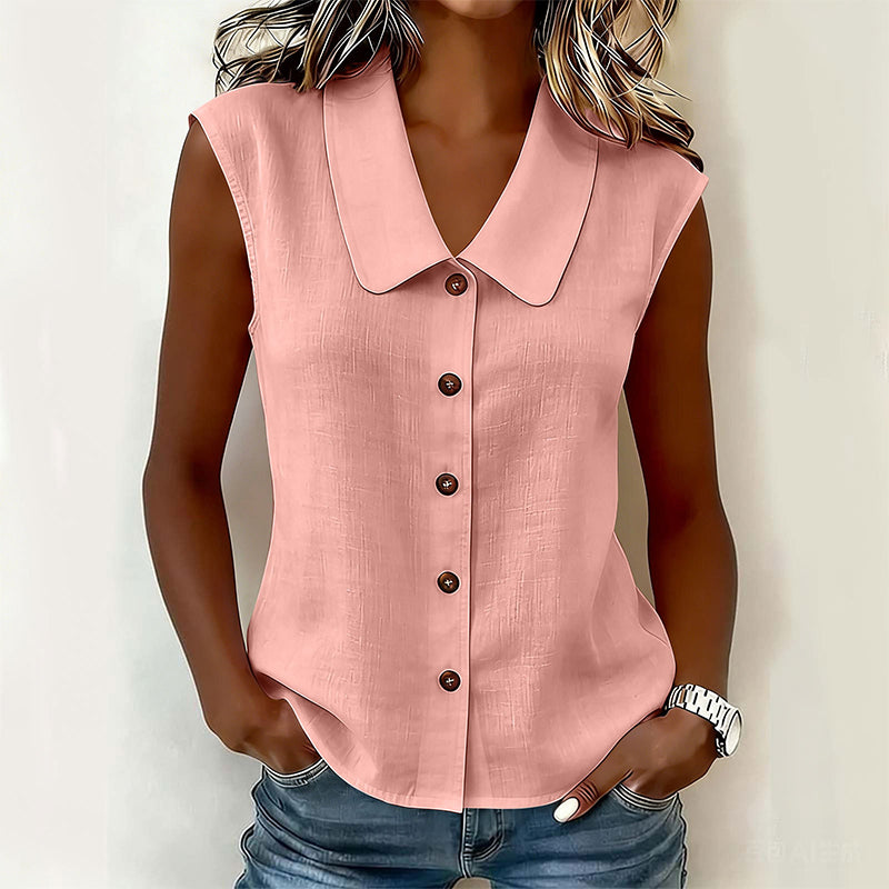 ☀️ Sommer Chic Alarm – Damen V-Ausschnitt Bluse mit Knopfleiste für jede Gelegenheit ☀️