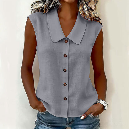 ☀️ Sommer Chic Alarm – Damen V-Ausschnitt Bluse mit Knopfleiste für jede Gelegenheit ☀️