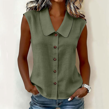☀️ Sommer Chic Alarm – Damen V-Ausschnitt Bluse mit Knopfleiste für jede Gelegenheit ☀️