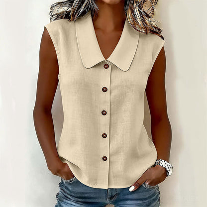 ☀️ Sommer Chic Alarm – Damen V-Ausschnitt Bluse mit Knopfleiste für jede Gelegenheit ☀️