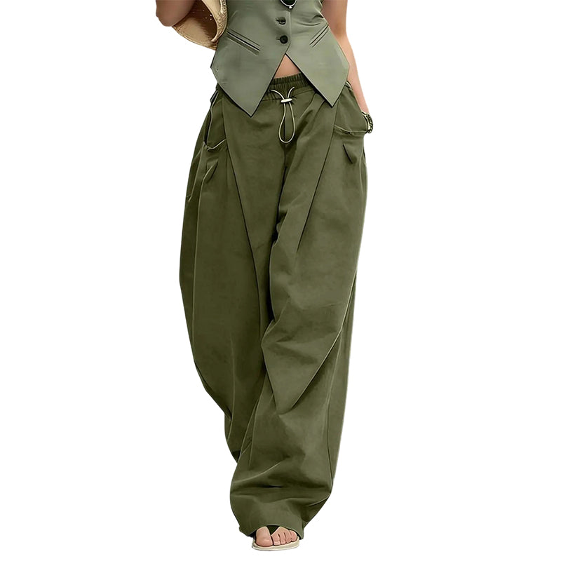 👖 JETZT 50 % RABATT! 🏆 Voluminöse Plissierte Laternenhose – Fließend, Elegant & Weites Bein – Perfekt Für Einen Schicken Sommer-Look Oder Formelle Anlässe ✨