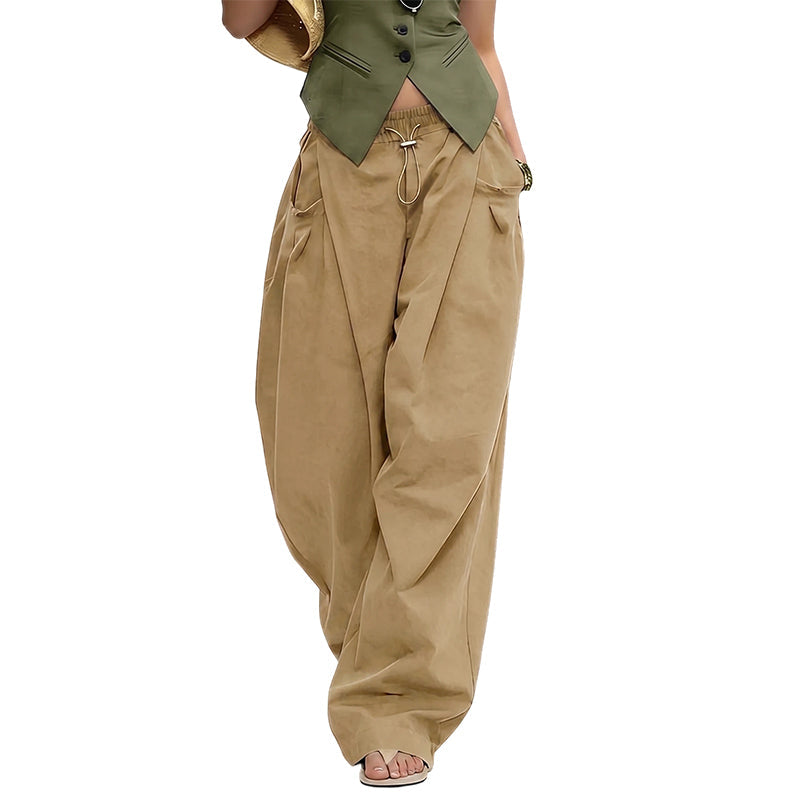 👖 JETZT 50 % RABATT! 🏆 Voluminöse Plissierte Laternenhose – Fließend, Elegant & Weites Bein – Perfekt Für Einen Schicken Sommer-Look Oder Formelle Anlässe ✨