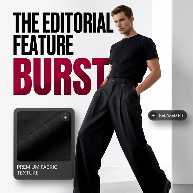 👖 50% OFF ! ⏳ Men's Classic Fit Wide-Leg Suit Trousers – Tailored cut, breathable fabric & perfect for work, weddings or formal events ✨