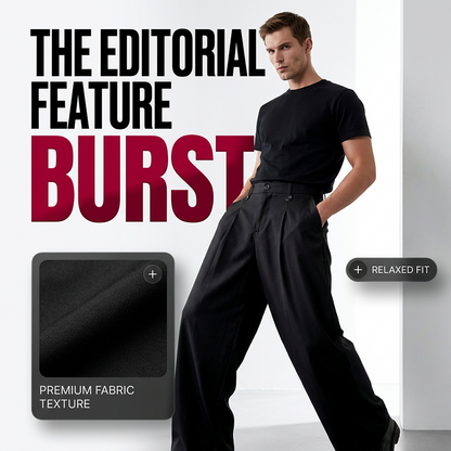 👖 50% OFF ! ⏳ Men's Classic Fit Wide-Leg Suit Trousers – Tailored cut, breathable fabric & perfect for work, weddings or formal events ✨