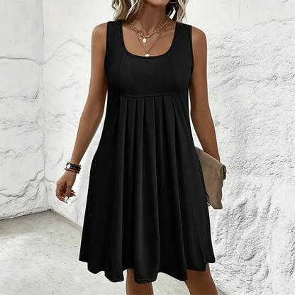 👗Women's Casual Summer Sleeveless Pleated Tank Dress☀️ Effortless Summer Chic ☀️