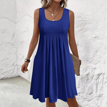 👗Women's Casual Summer Sleeveless Pleated Tank Dress☀️ Effortless Summer Chic ☀️