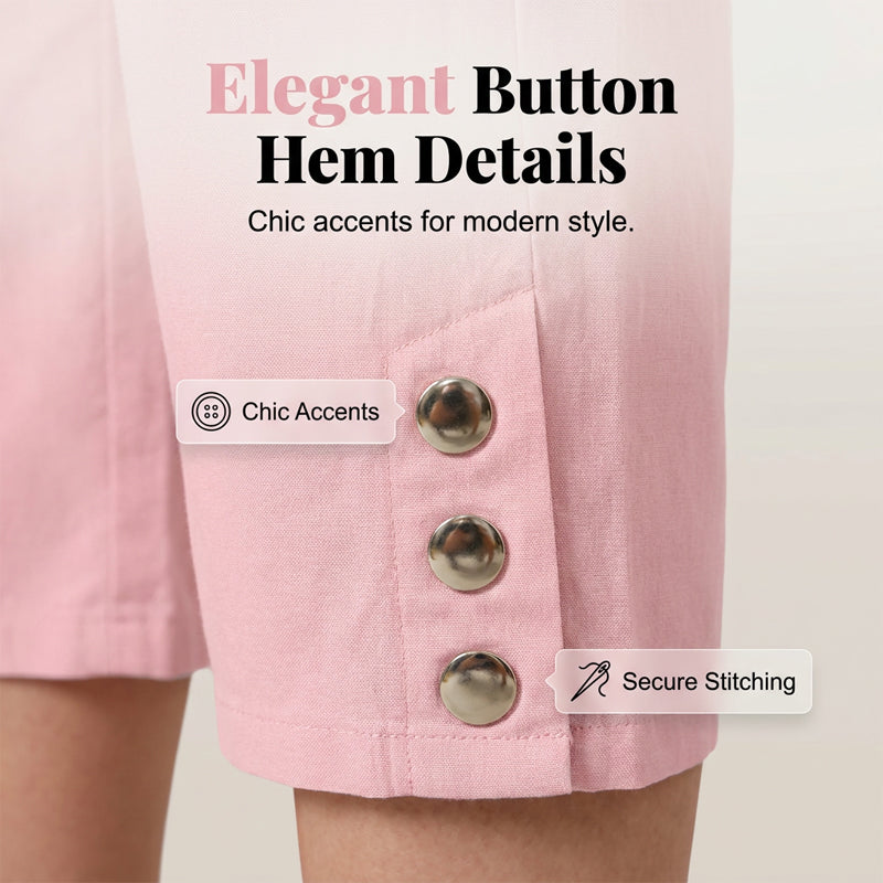 🌸 Effortless Chic & Comfort – Women's Solid Drawstring Cotton Linen Capris✨