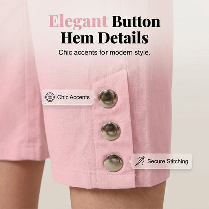 🌸 Effortless Chic & Comfort – Women's Solid Drawstring Cotton Linen Capris✨