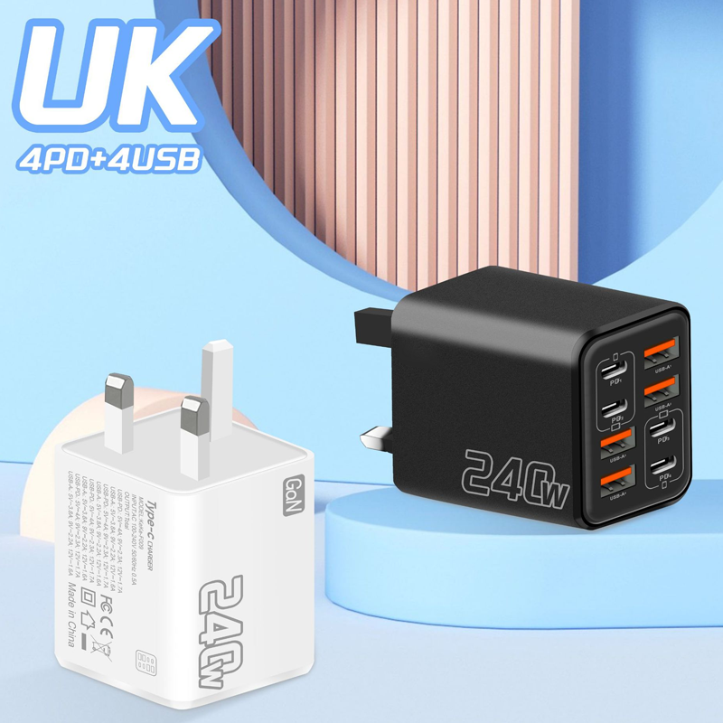 Universal GaN 8-Port Fast Wall Charger 🔌One Plug. Eight Devices. Sorted⚡