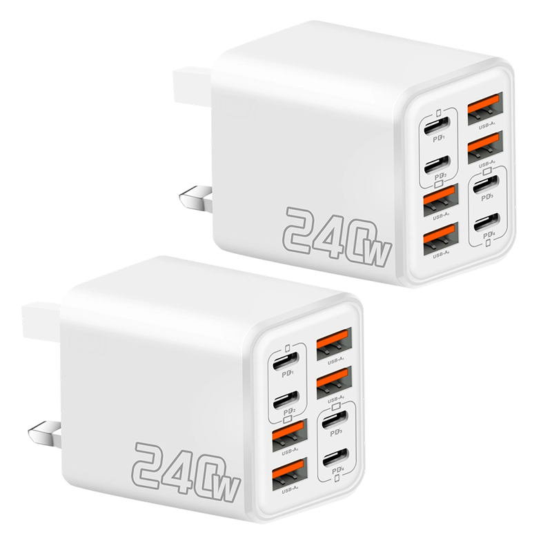 Universal GaN 8-Port Fast Wall Charger 🔌One Plug. Eight Devices. Sorted⚡