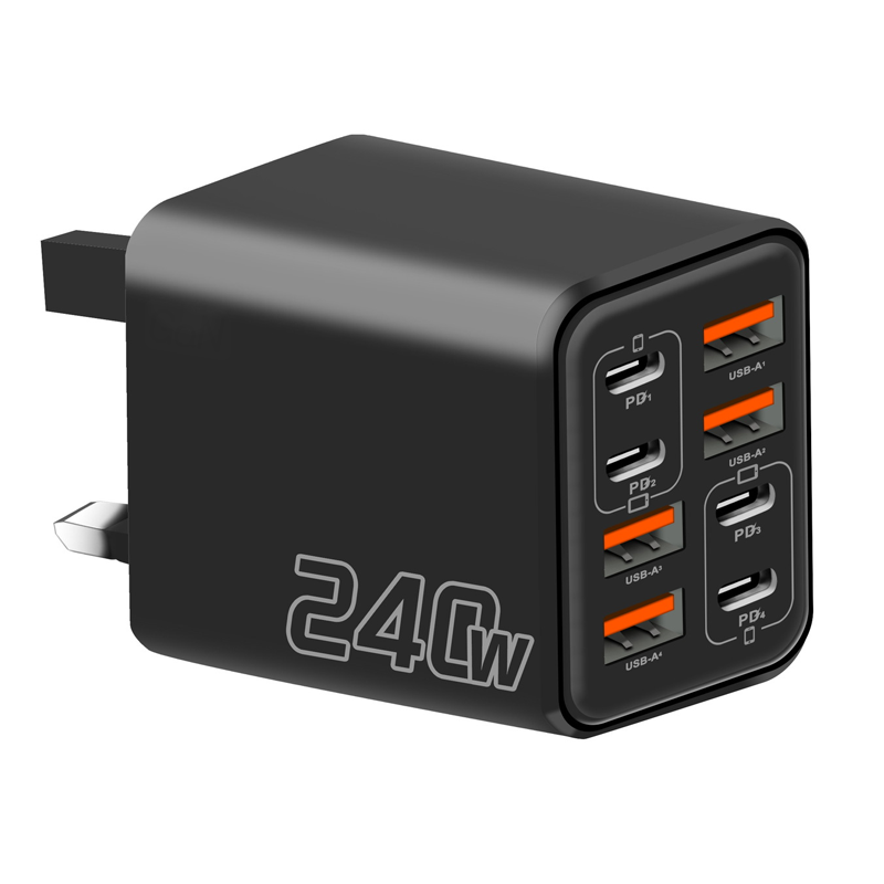 Universal GaN 8-Port Fast Wall Charger 🔌One Plug. Eight Devices. Sorted⚡