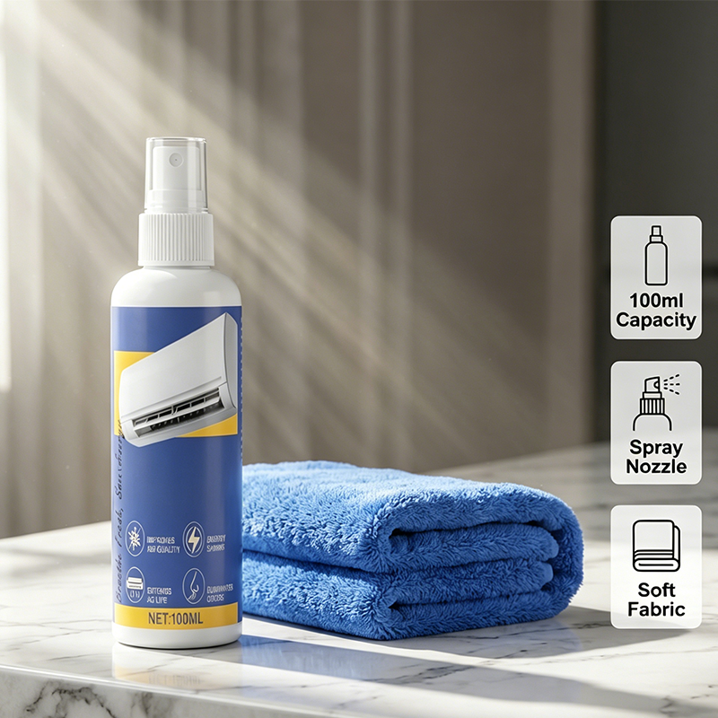 🔥50 % RABATT! 💰Klimaanlagenreiniger-Spray ohne Abspülen❄️🧼Einfach aufsprühen, warten und abspülen — So einfach ist das 🙌