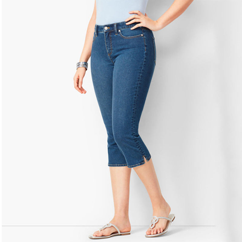 👖Women's Stretch Denim Capri Jeans☀️Stretchy, Flattering & Made For Everyday Comfort 😍
