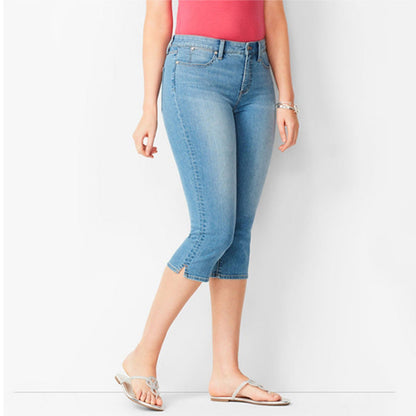 👖Women's Stretch Denim Capri Jeans☀️Stretchy, Flattering & Made For Everyday Comfort 😍