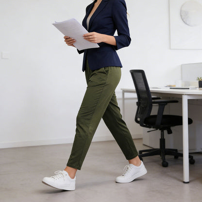 🔥 The Comfiest Trousers You’ll Ever Own 👖Women's Plus Size Tapered Pants with Pockets