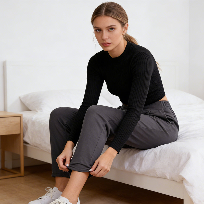 🔥 The Comfiest Trousers You’ll Ever Own 👖Women's Plus Size Tapered Pants with Pockets