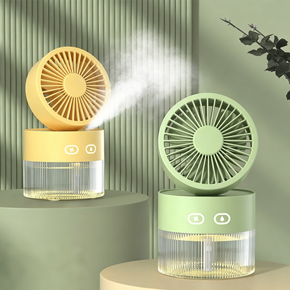 ❄️💦Portable Misting Fan With 3 Speeds & Night Light☀️🔥 Heatwave Survival Essential