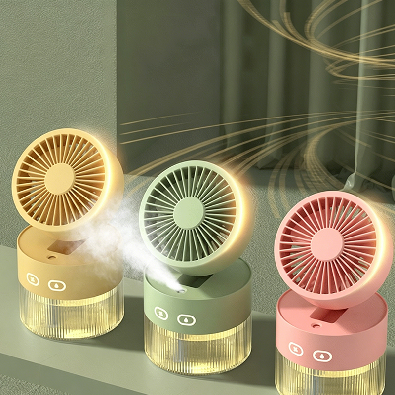 ❄️💦Portable Misting Fan With 3 Speeds & Night Light☀️🔥 Heatwave Survival Essential