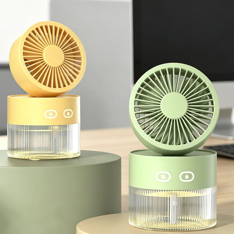 ❄️💦Portable Misting Fan With 3 Speeds & Night Light☀️🔥 Heatwave Survival Essential