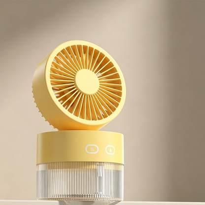 ❄️💦Portable Misting Fan With 3 Speeds & Night Light☀️🔥 Heatwave Survival Essential