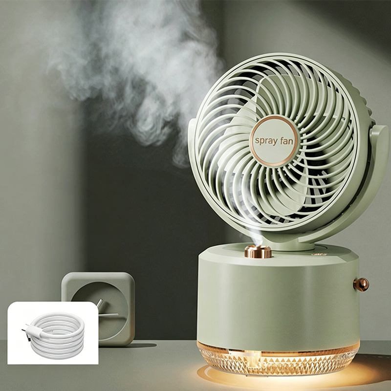 ❄️💦Portable Misting Fan With 3 Speeds & Night Light☀️🔥 Heatwave Survival Essential