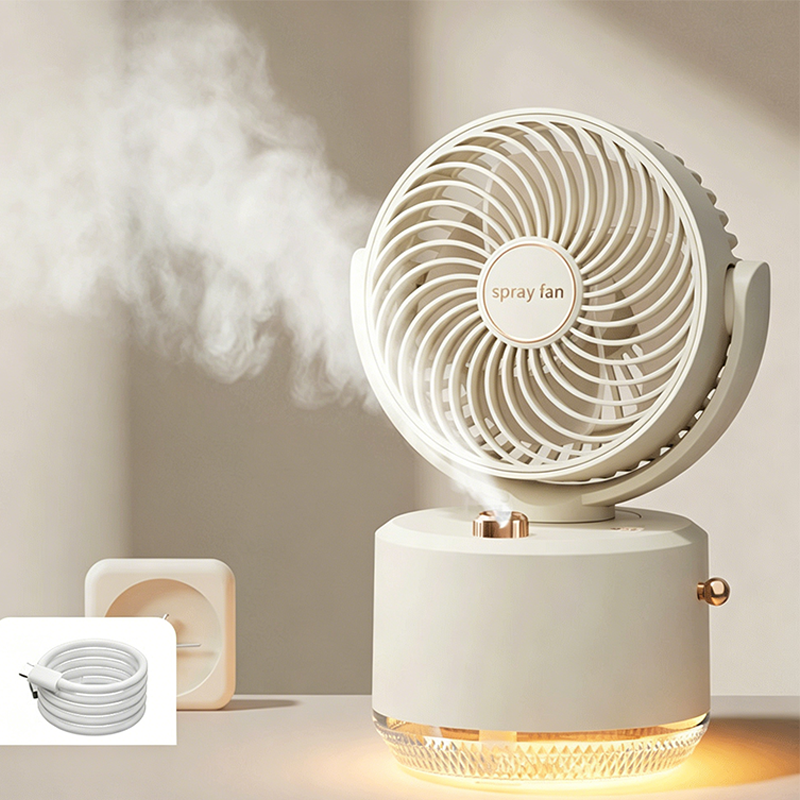 ❄️💦Portable Misting Fan With 3 Speeds & Night Light☀️🔥 Heatwave Survival Essential